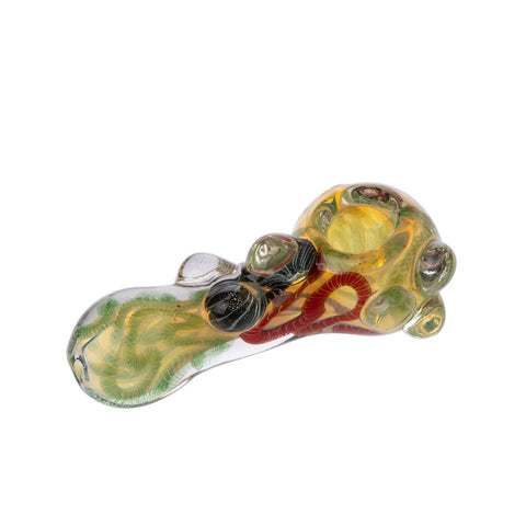 4.5" Candy Worked Orb Pipe 3ct HP0300