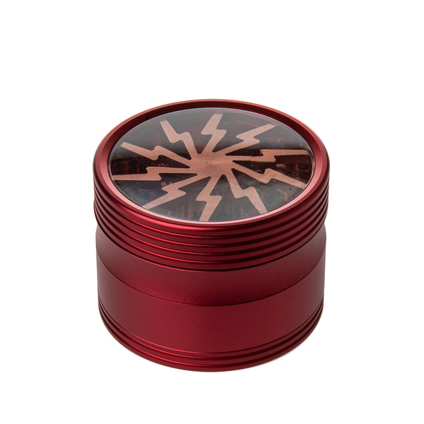 Large Lightning Lid Aluminum Grinder #2 6ct GD0103