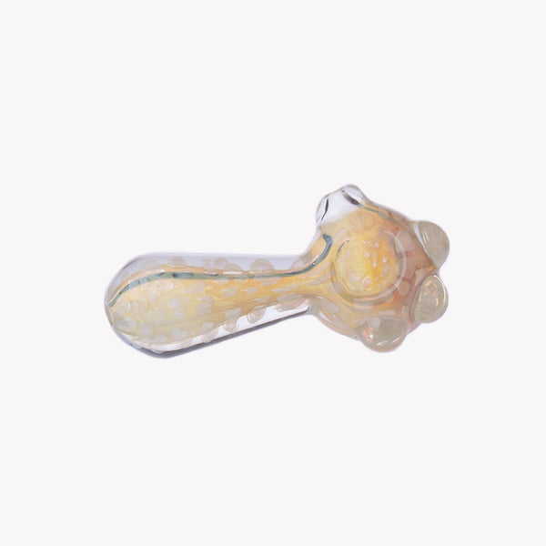 4.5" Gold Bubble Fumed Pipe 3ct HP0278