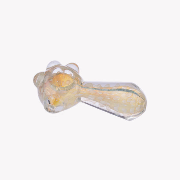 4.5" Gold Bubble Fumed Pipe 3ct HP0278