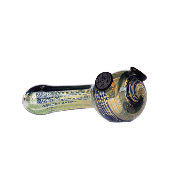 4.5" Dichro Candy Worked Pipe 3ct HP0298