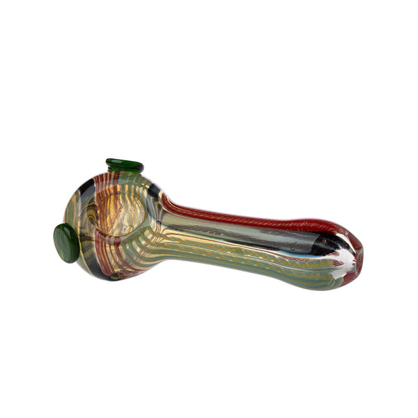4.5" Dichro Candy Worked Pipe 3ct HP0298