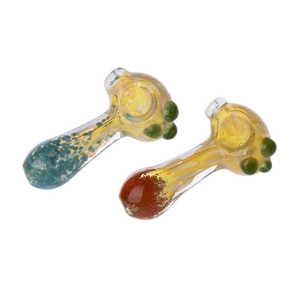 4" Gold Bubble Fumed Pipe 3ct HP0303