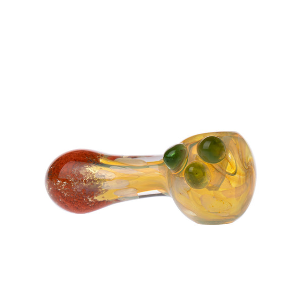 4" Gold Bubble Fumed Pipe 3ct HP0303
