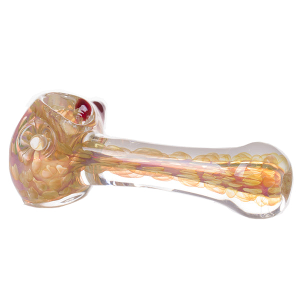 4.5" Gold Fumed Spiral Pipe 3ct HP0324