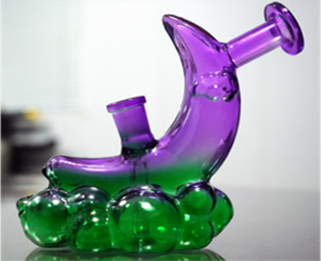 6" Moon Over Cloud Water Pipe WP0099