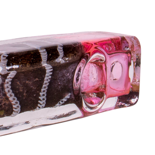 4" Frosted Block Pipe 3ct HP0185