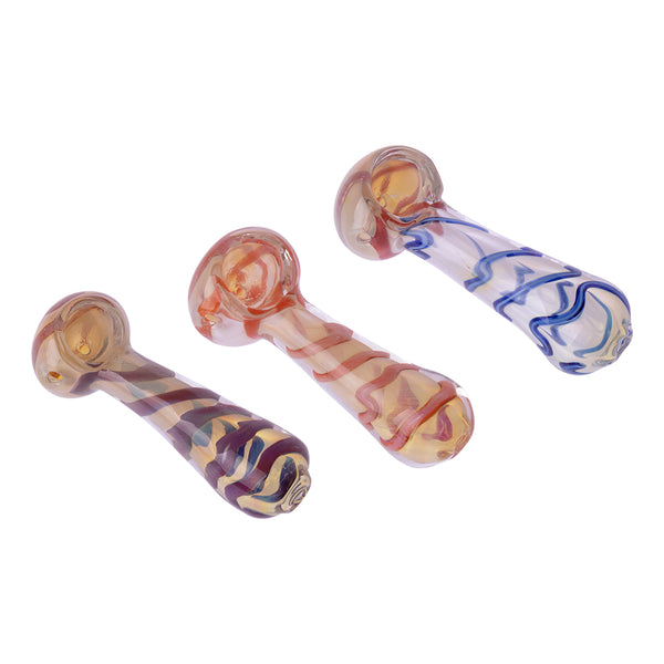 3.5" Coil Frosted Pipe 3ct HP0247