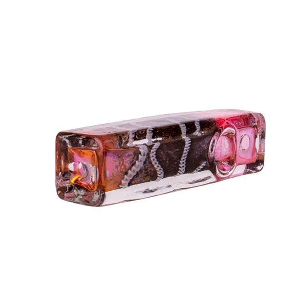 4" Frosted Block Pipe 3ct HP0185