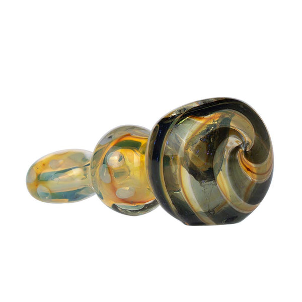 4.5" Gold Dichro Fumed Pipe 3ct HP0240
