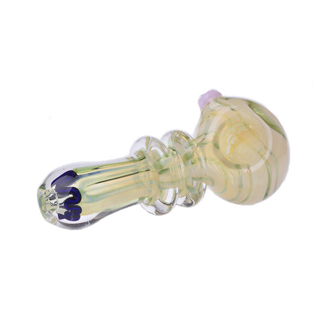 4.5" Color Fumed Beads Pipe 3ct HP0252