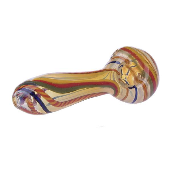 4.5" Rasta Candy Worked Pipe 3ct HP0256