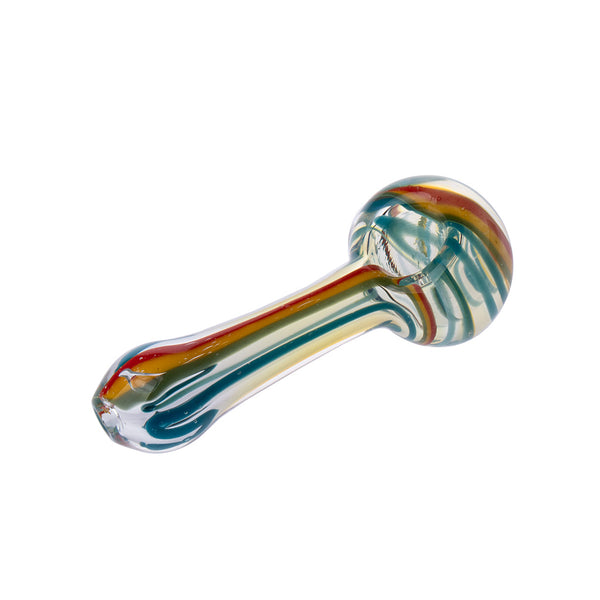 4.5" Rasta Twirling Pipe 3ct HP0263