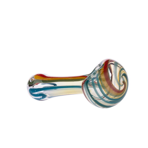 4.5" Rasta Twirling Pipe 3ct HP0263