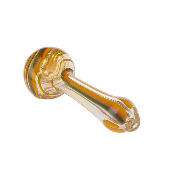 4.5" Rasta Twirling Pipe 3ct HP0263