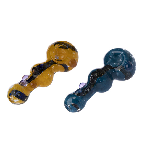 4.5" Marble Dichro Frosted Pipe 3ct HP0270