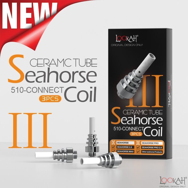 Lookah Seahorse Ceramic Tube Coil 10pack VP0008