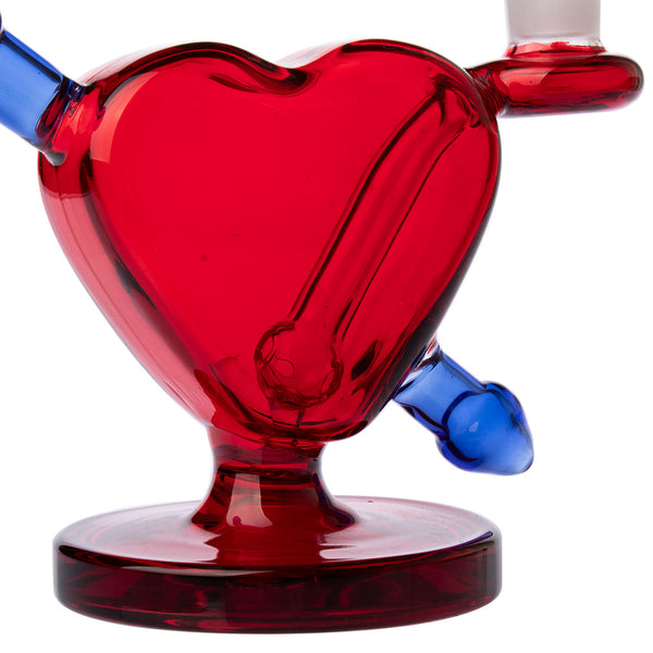 4.5" Cupid Heart Water Pipe WP0583