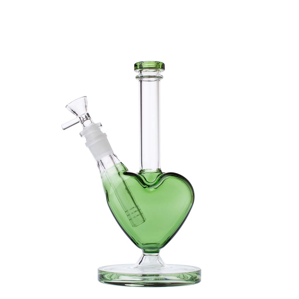 9" Heart Design Water Pipe WP0584