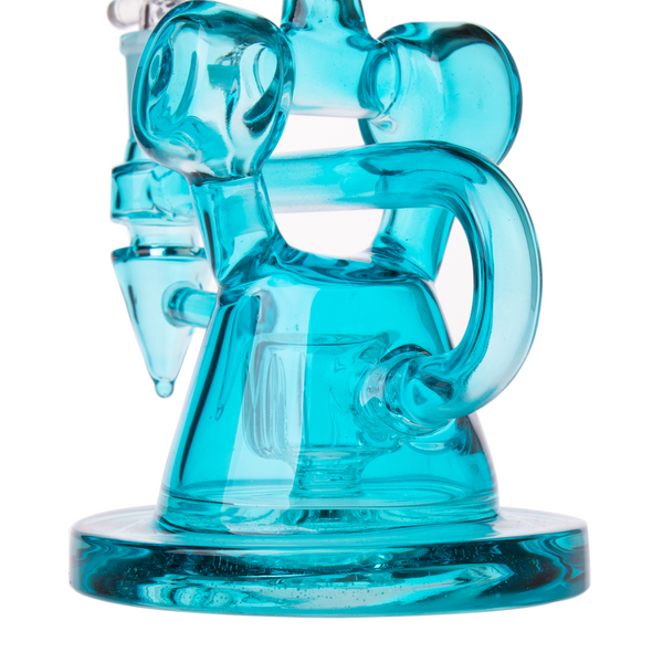 8" Color Fumed Double Circle Recycler WP0413