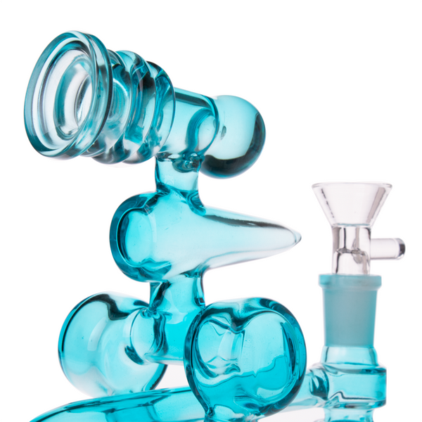 8" Color Fumed Double Circle Recycler WP0413