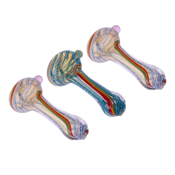 4“ Twist Frosted Pipe 3ct HP0244